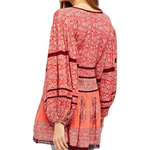 NEW Free People Top Revolve Luna Scarf Printed Tunic /Dress Boho Women's XS/S - Picture 5 of 6